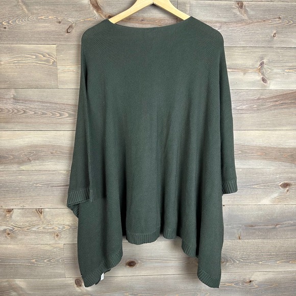 Lululemon Wool Be Cozy Dark Olive Green Poncho - Picture 4 of 5